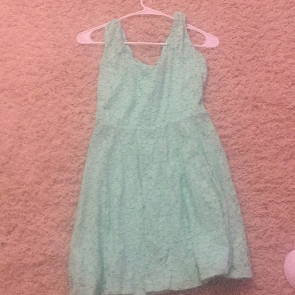 Lace floral design dress